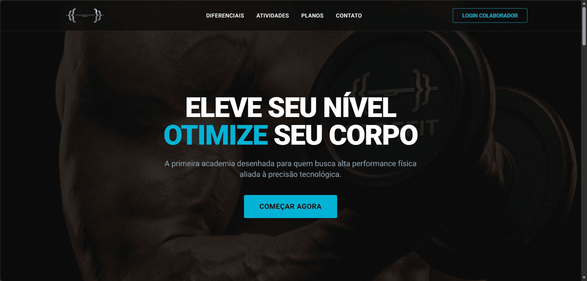 Tela do sistema CODEFIT